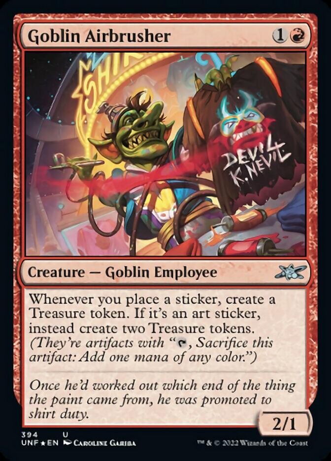 Goblin Airbrusher (Galaxy Foil) [Unfinity] | Rock City Comics