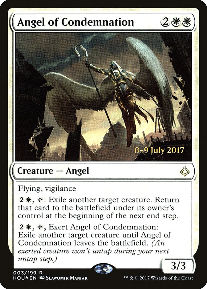Angel of Condemnation [Hour of Devastation Prerelease Promos] | Rock City Comics