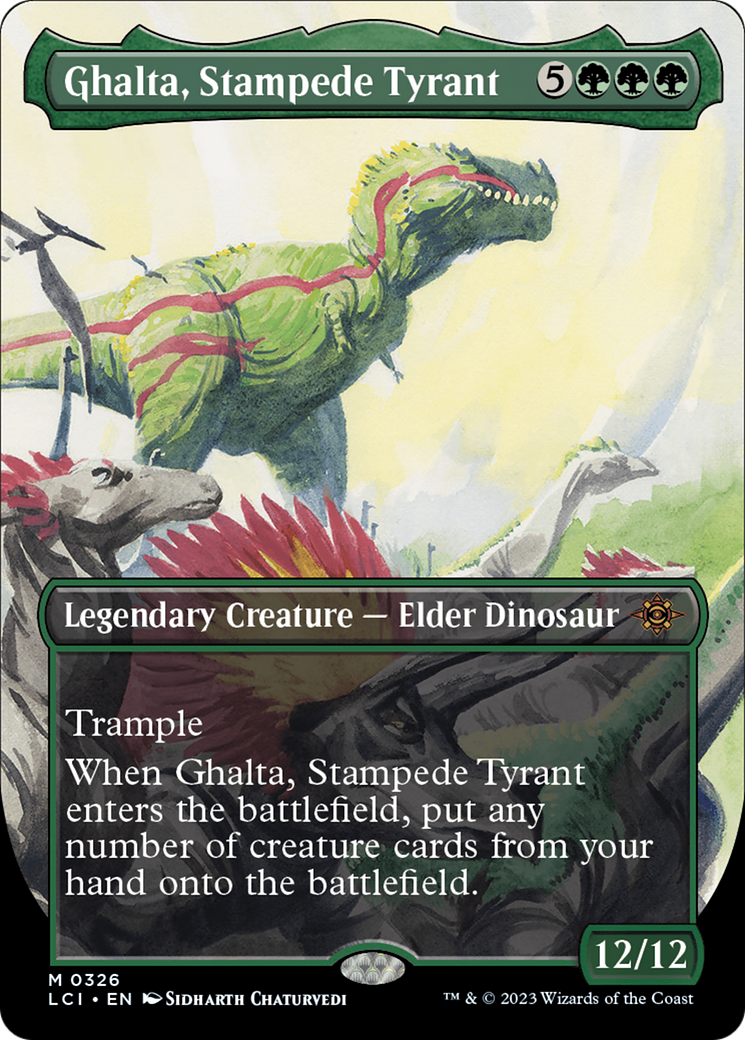 Ghalta, Stampede Tyrant (Borderless) [The Lost Caverns of Ixalan] | Rock City Comics