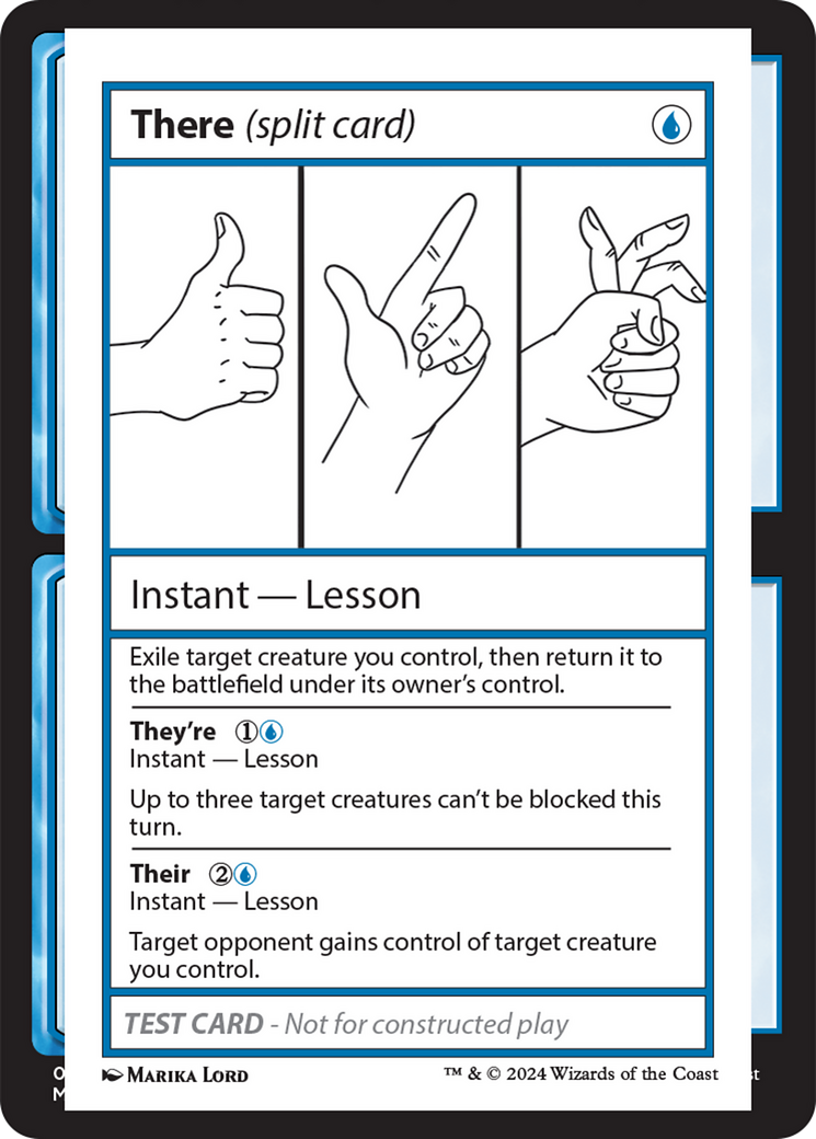 There (Split Card) [Mystery Booster 2 Playtest Cards] | Rock City Comics