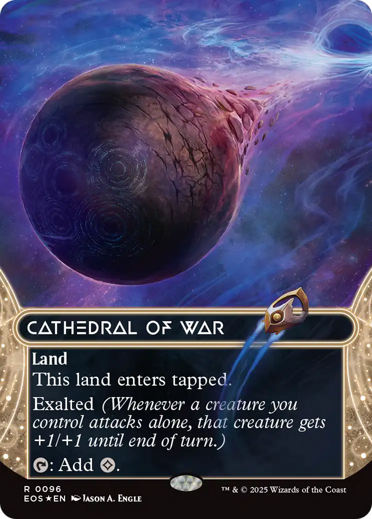 Cathedral of War (0096) (Borderless) (Galaxy Foil) [Edge of Eternities: Stellar Sights] | Rock City Comics