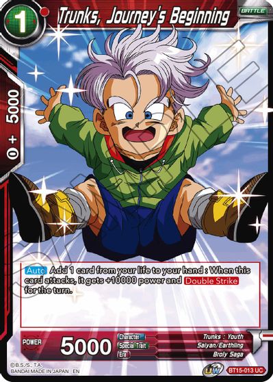 Trunks, Journey's Beginning (BT15-013) [Saiyan Showdown] | Rock City Comics