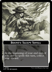 Bounty: Sleepy Sovka // Bounty Rules Double-Sided Token [Outlaws of Thunder Junction Commander Tokens] | Rock City Comics