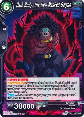Dark Broly, the New Masked Saiyan (BT11-135) [Vermilion Bloodline] | Rock City Comics
