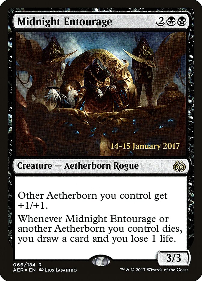 Midnight Entourage [Aether Revolt Prerelease Promos] | Rock City Comics