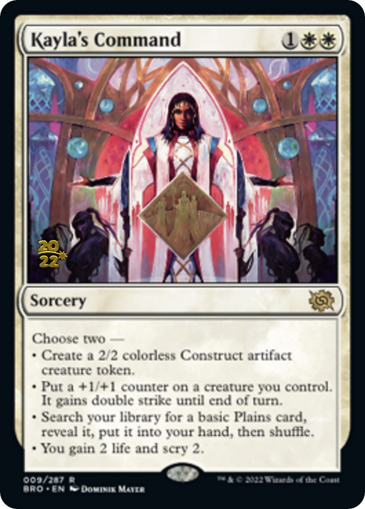 Kayla's Command [The Brothers' War Prerelease Promos] | Rock City Comics