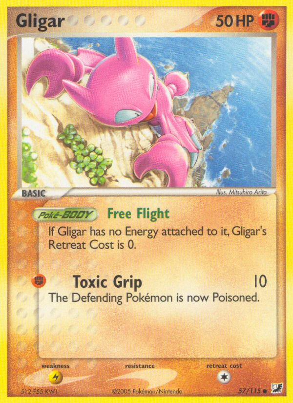 Gligar (57/115) [EX: Unseen Forces] | Rock City Comics