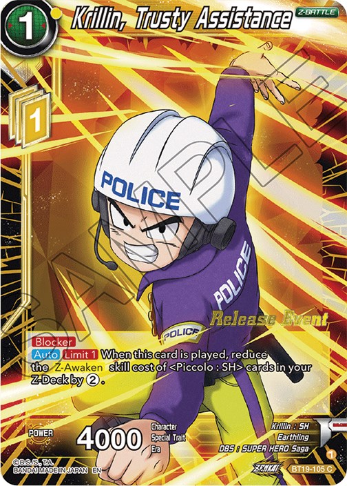 Krillin, Trusty Assistance (Fighter's Ambition Holiday Pack) (BT19-105) [Tournament Promotion Cards] | Rock City Comics