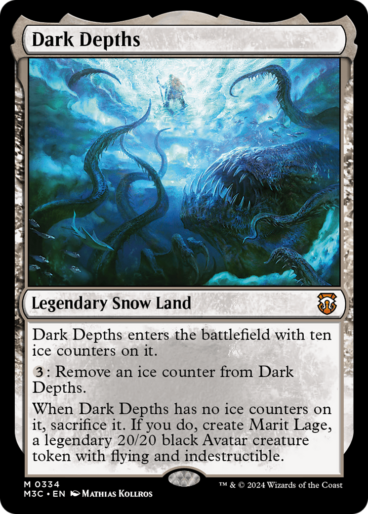 Dark Depths (Ripple Foil) [Modern Horizons 3 Commander] | Rock City Comics