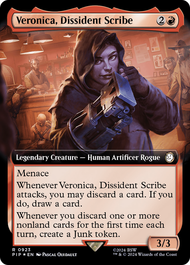 Veronica, Dissident Scribe (Extended Art) (Surge Foil) [Fallout] | Rock City Comics