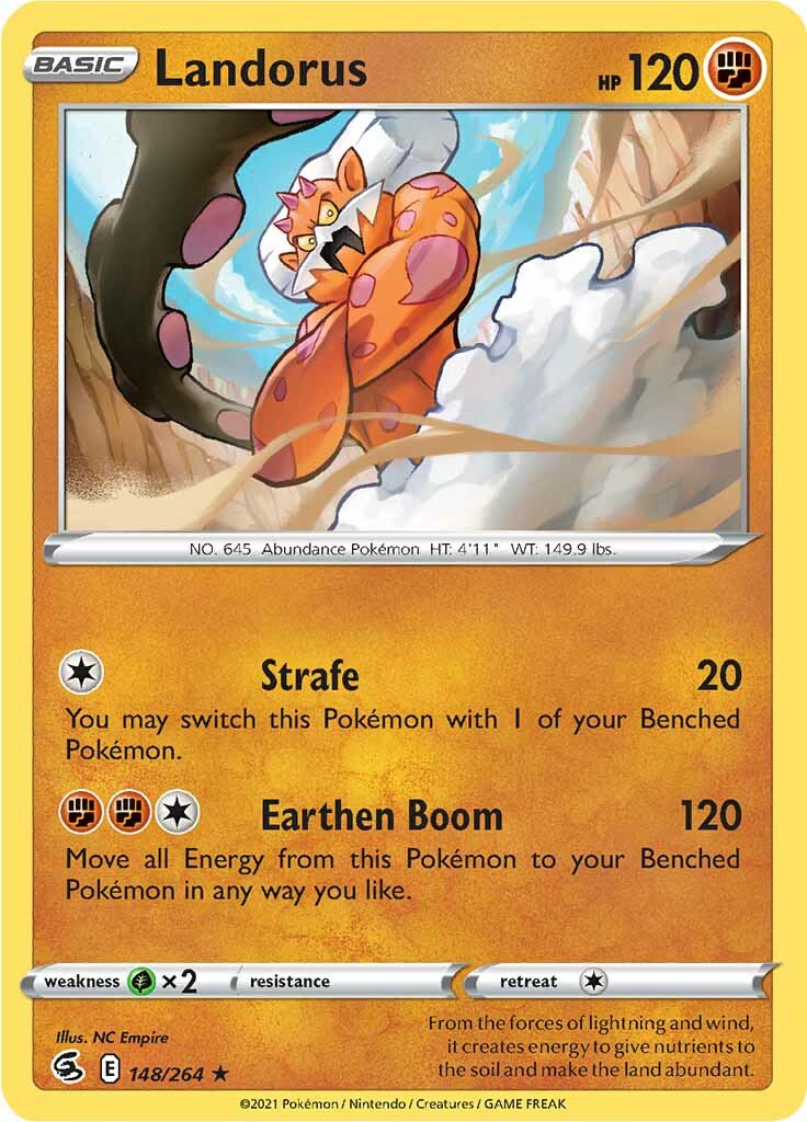 Landorus (148/264) [Sword & Shield: Fusion Strike] | Rock City Comics