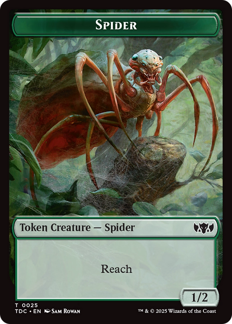 Spider // Bird Double-Sided Token [Tarkir: Dragonstorm Commander Tokens] | Rock City Comics
