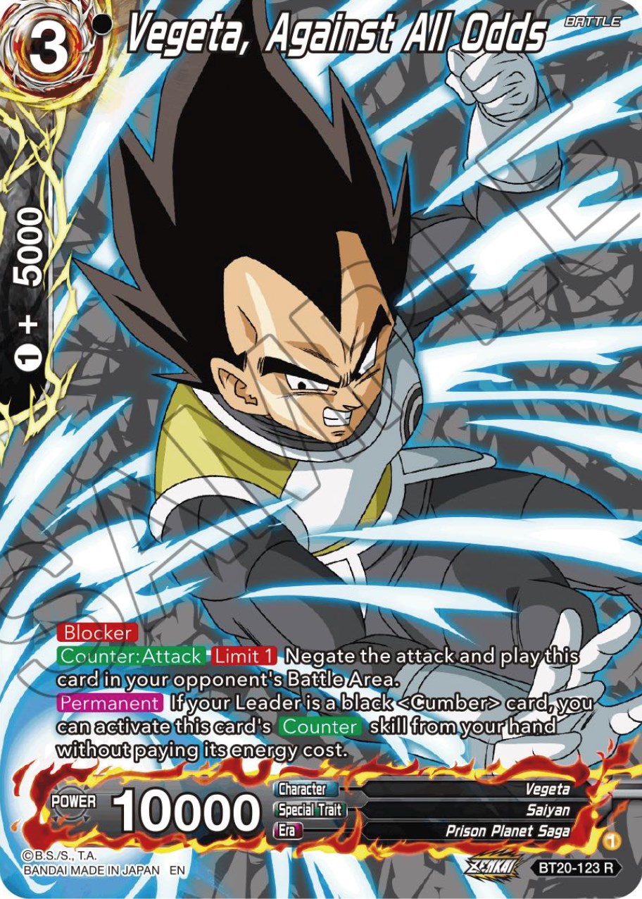 Vegeta, Against All Odds (Silver Foil) (BT20-123) [Power Absorbed] | Rock City Comics