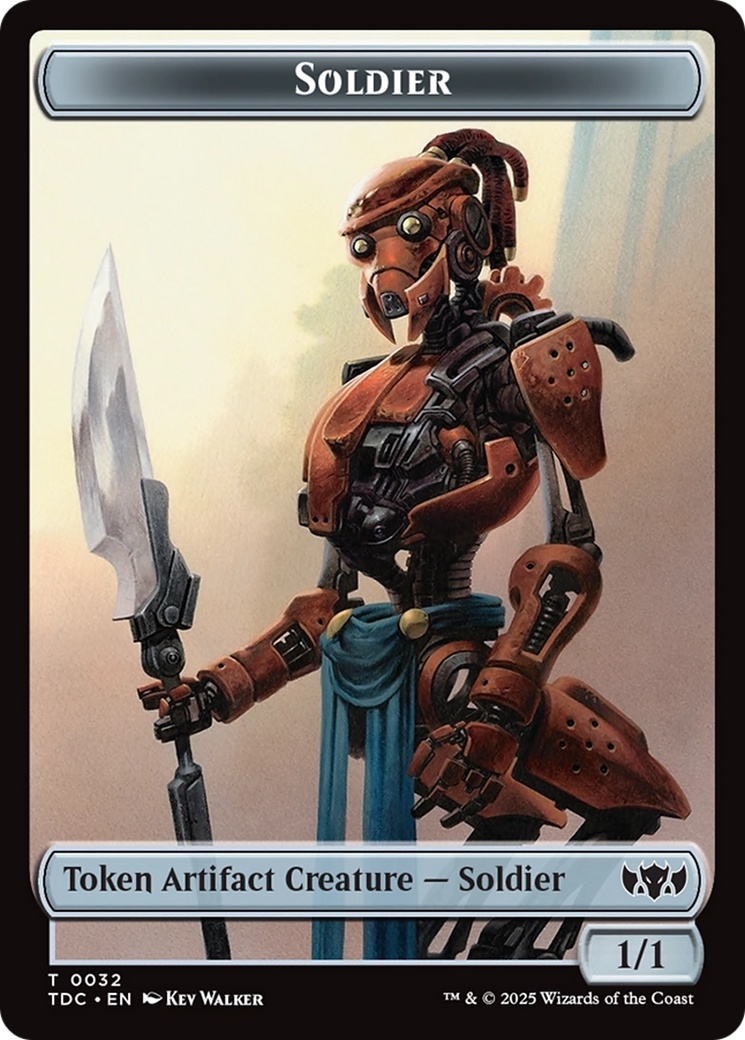 Solider (0032) // Copy Double-Sided Token [Tarkir: Dragonstorm Commander Tokens] | Rock City Comics