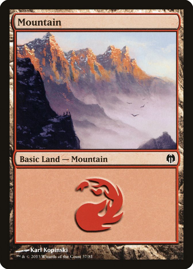 Mountain (37) [Duel Decks: Heroes vs. Monsters] | Rock City Comics