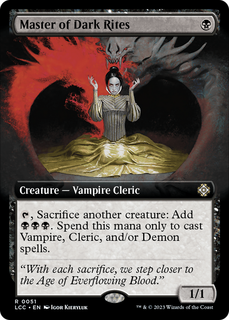 Master of Dark Rites (Extended Art) [The Lost Caverns of Ixalan Commander] | Rock City Comics