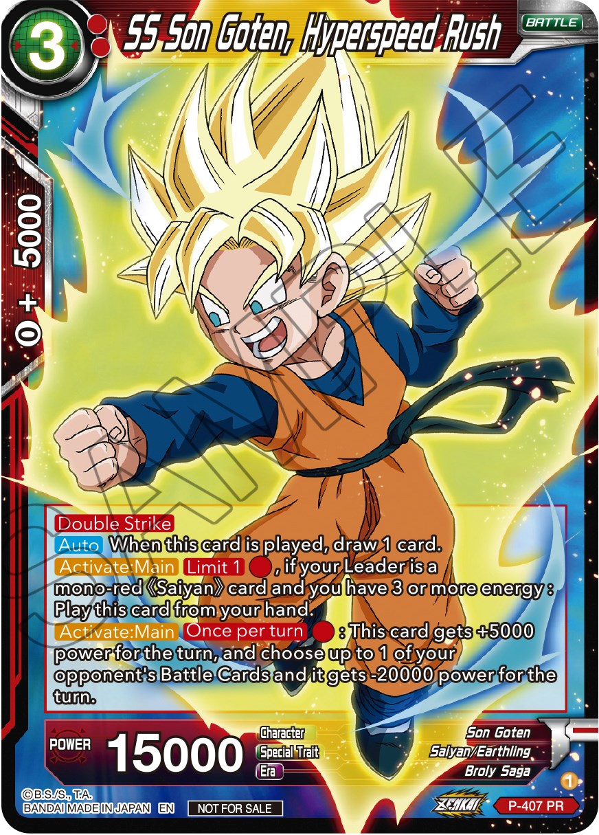 SS Son Goten, Hyperspeed Rush (Zenkai Series Tournament Pack Vol.1) (P-407) [Tournament Promotion Cards] | Rock City Comics