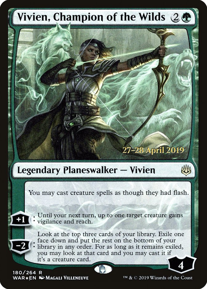 Vivien, Champion of the Wilds [War of the Spark Prerelease Promos] | Rock City Comics