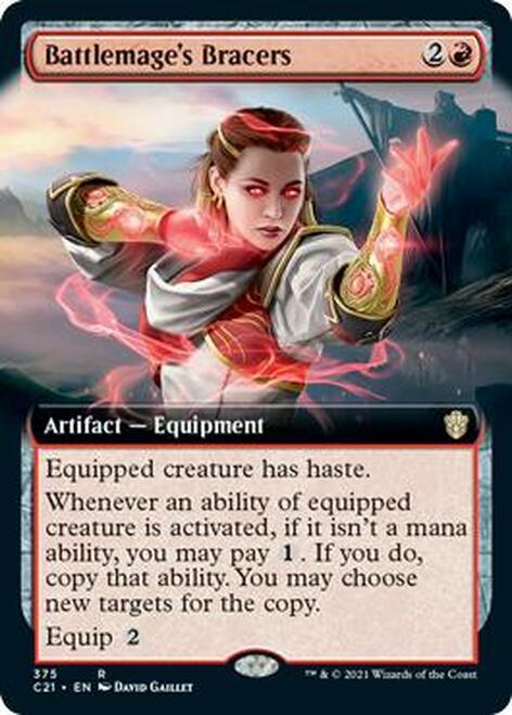 Battlemage's Bracers (Extended Art) [Commander 2021] | Rock City Comics