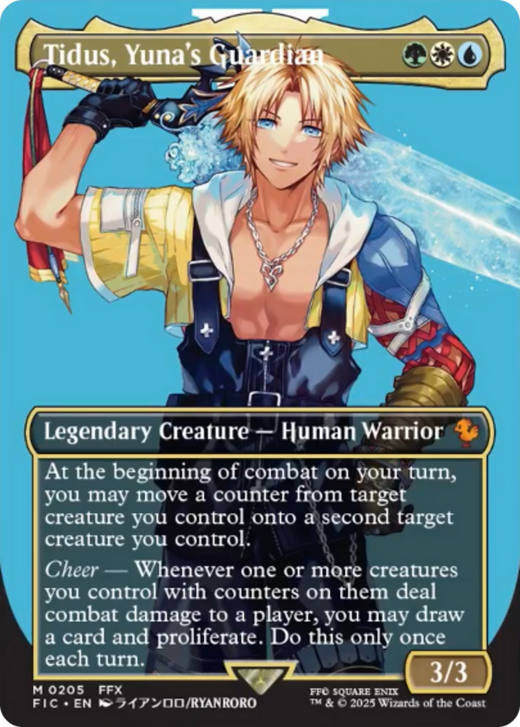 Tidus, Yuna's Guardian (Borderless) [FINAL FANTASY Commander] | Rock City Comics