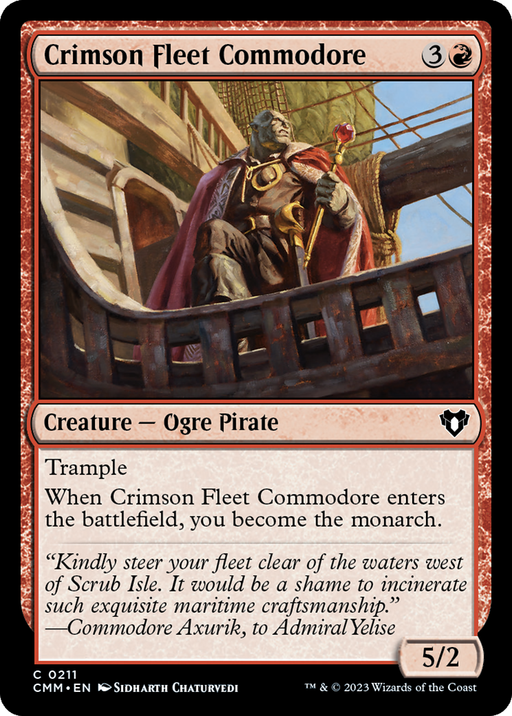 Crimson Fleet Commodore [Commander Masters] | Rock City Comics