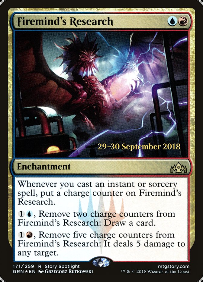 Firemind's Research [Guilds of Ravnica Prerelease Promos] | Rock City Comics