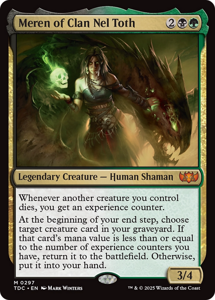 Meren of Clan Nel Toth [Tarkir: Dragonstorm Commander] | Rock City Comics