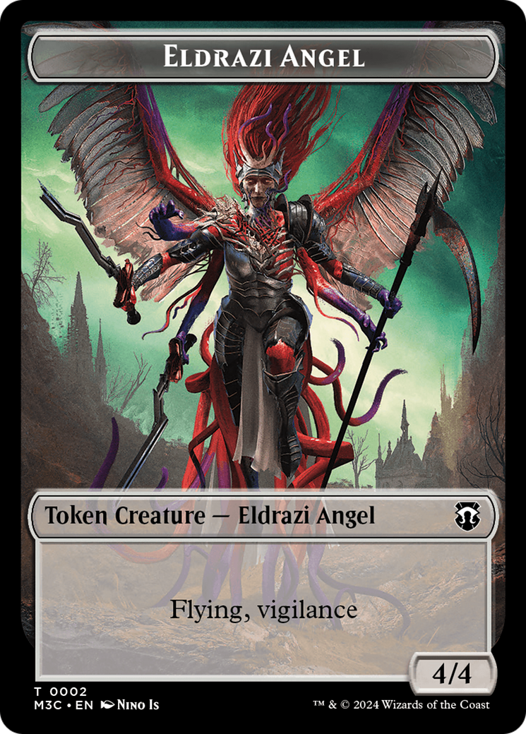 Eldrazi Angel // Copy Double-Sided Token [Modern Horizons 3 Commander Tokens] | Rock City Comics