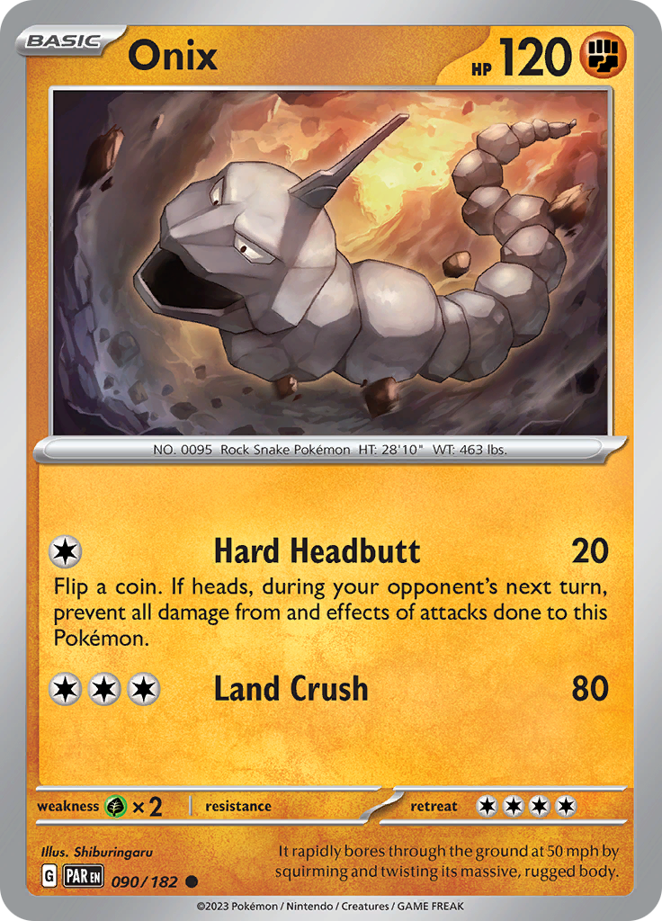 Onix (090/182) [Scarlet & Violet: Paradox Rift] | Rock City Comics