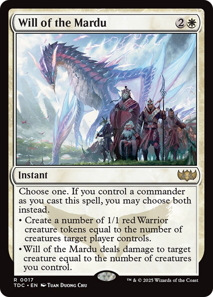 Will of the Mardu [Tarkir: Dragonstorm Commander] | Rock City Comics