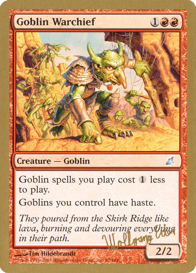 Goblin Warchief (Wolfgang Eder) [World Championship Decks 2003] | Rock City Comics