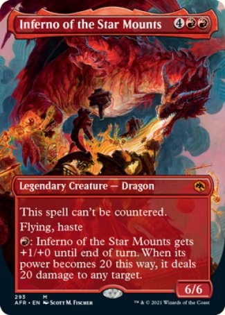 Inferno of the Star Mounts (Borderless Alternate Art) [Dungeons & Dragons: Adventures in the Forgotten Realms] | Rock City Comics