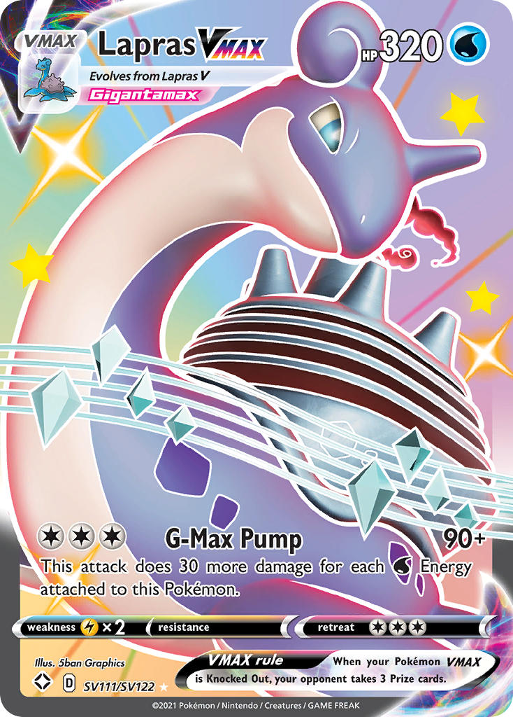 Lapras VMAX (SV111/SV122) [Sword & Shield: Shining Fates] | Rock City Comics