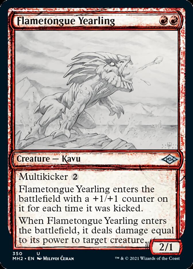 Flametongue Yearling (Sketch) [Modern Horizons 2] | Rock City Comics