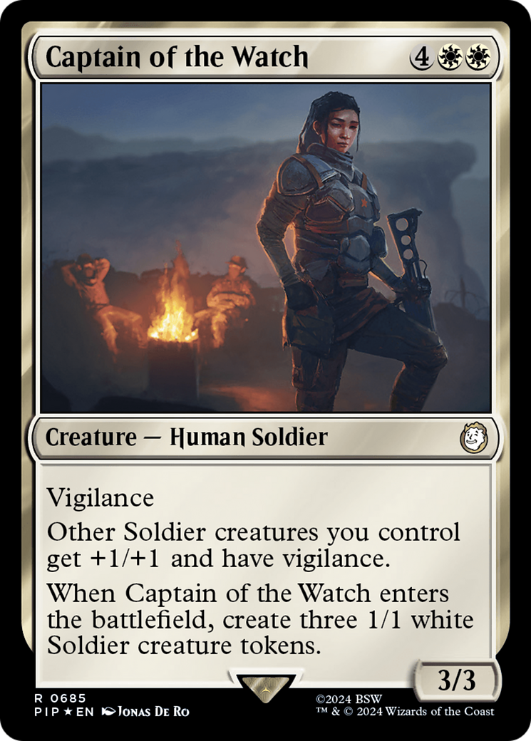 Captain of the Watch (Surge Foil) [Fallout] | Rock City Comics