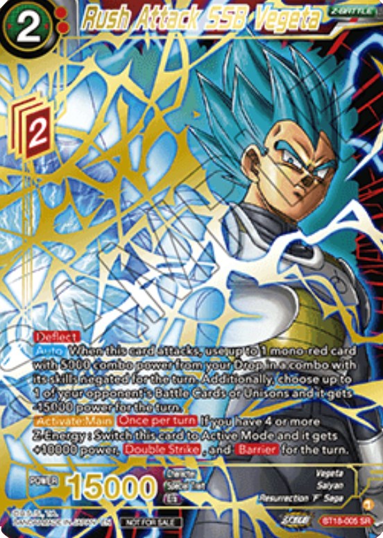 Rush Attack SSB Vegeta (Zenkai Cup 2022 Top 8) (BT18-005) [Tournament Promotion Cards] | Rock City Comics