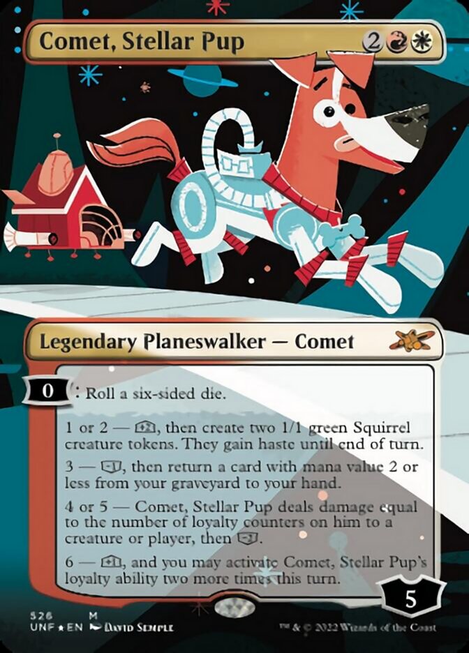 Comet, Stellar Pup (Borderless) (Galaxy Foil) [Unfinity] | Rock City Comics