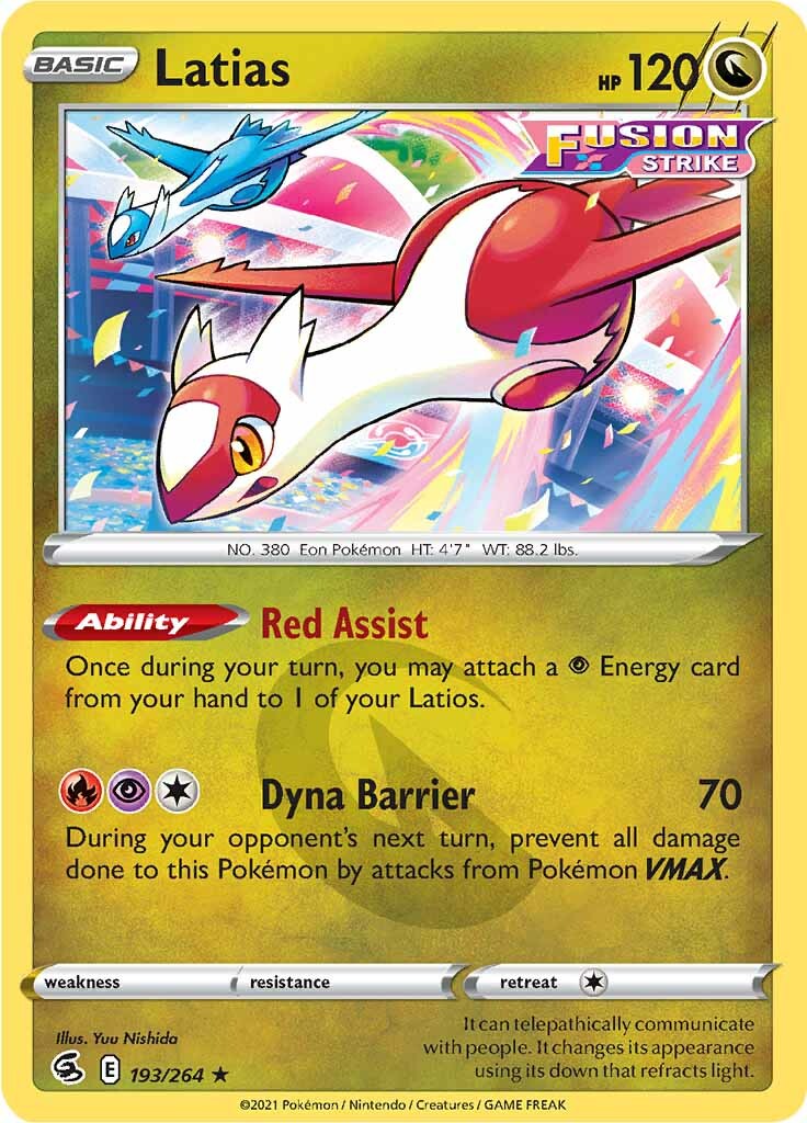 Latias (193/264) [Sword & Shield: Fusion Strike] | Rock City Comics