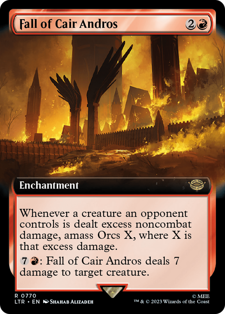 Fall of Cair Andros (Extended Art) (Surge Foil) [The Lord of the Rings: Tales of Middle-Earth] | Rock City Comics