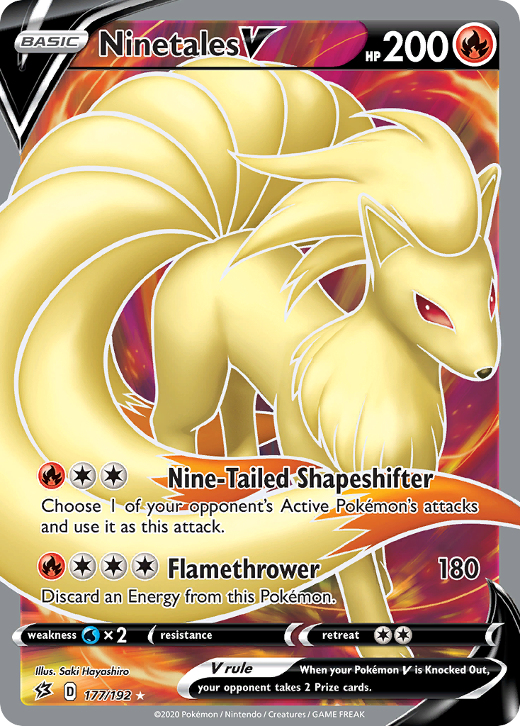 Ninetales V (177/192) [Sword & Shield: Rebel Clash] | Rock City Comics