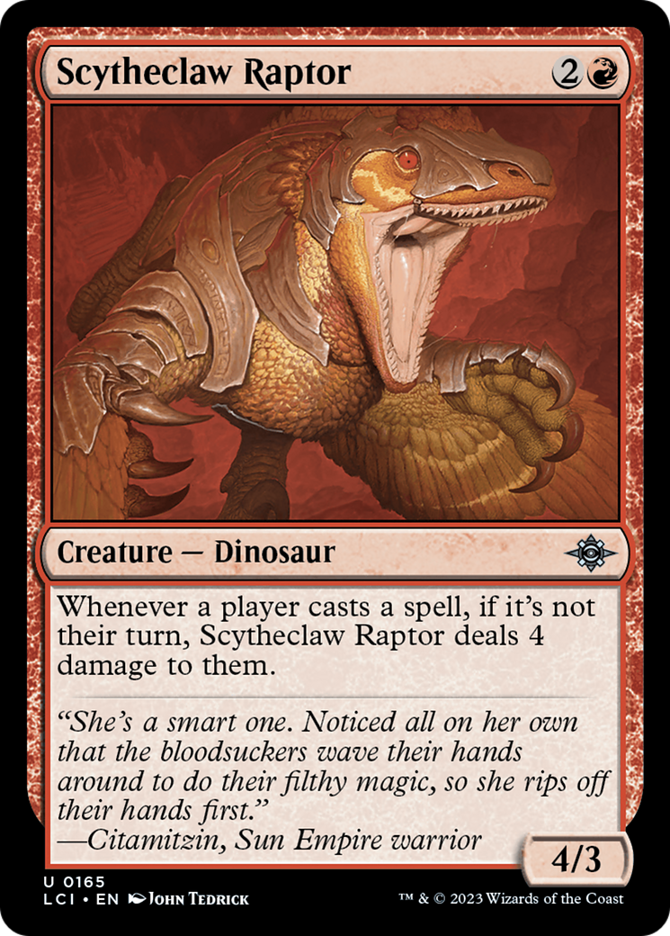 Scytheclaw Raptor [The Lost Caverns of Ixalan] | Rock City Comics