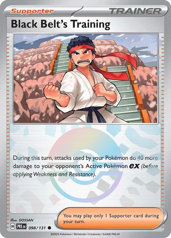 Black Belt's Training (098/131) (Poke Ball Pattern) [Scarlet & Violet: Prismatic Evolutions] | Rock City Comics