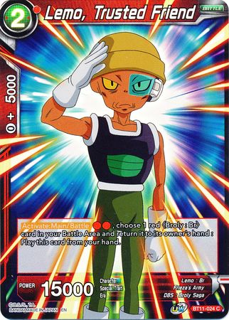 Lemo, Trusted Friend (BT11-024) [Vermilion Bloodline 2nd Edition] | Rock City Comics