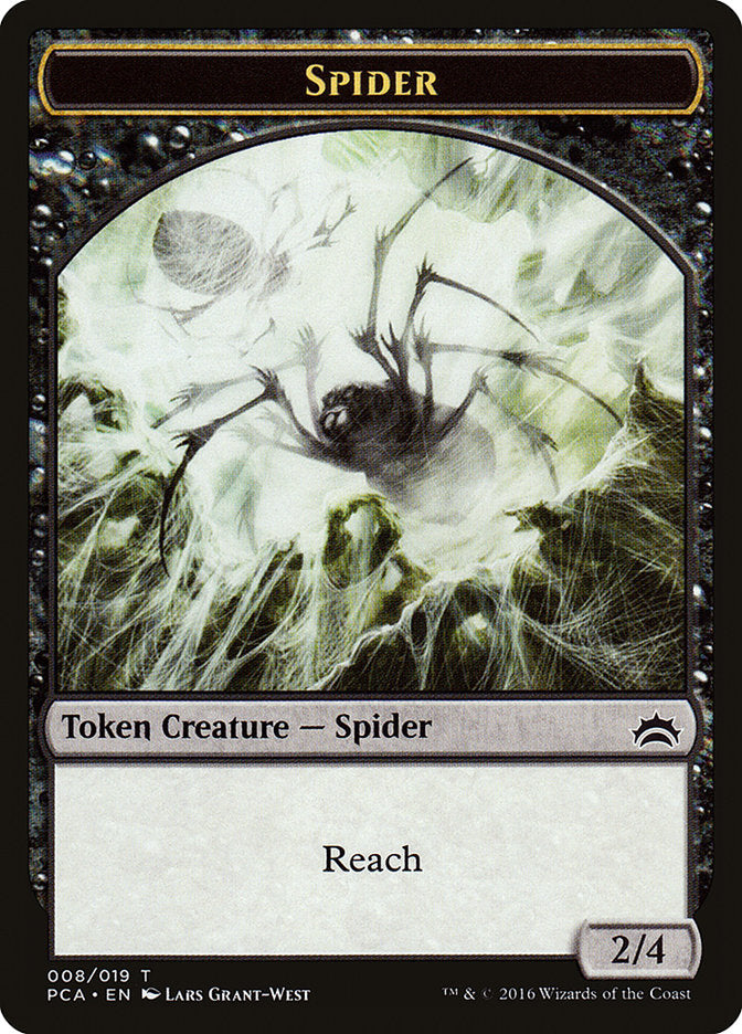 Spider // Saproling Double-Sided Token [Planechase Anthology Tokens] | Rock City Comics