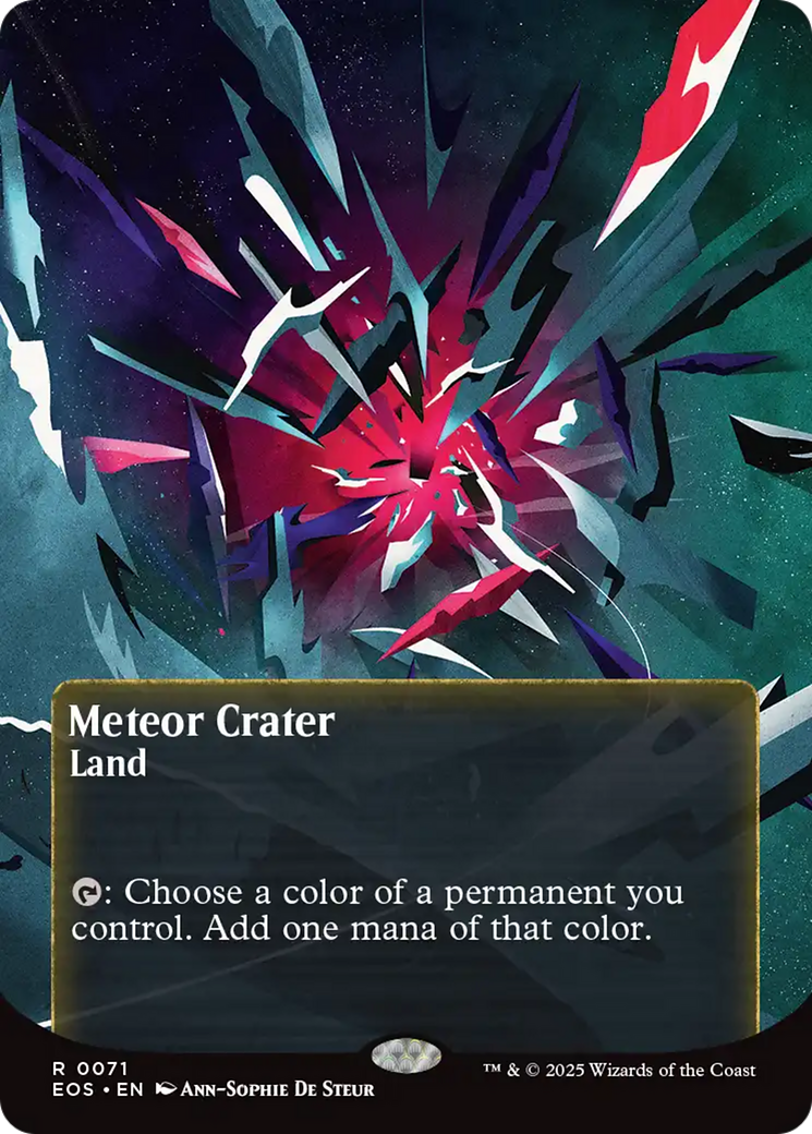 Meteor Crater (0071) (Borderless) [Edge of Eternities: Stellar Sights] | Rock City Comics