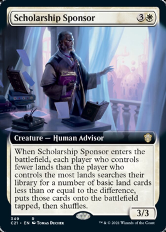 Scholarship Sponsor (Extended Art) [Commander 2021] | Rock City Comics