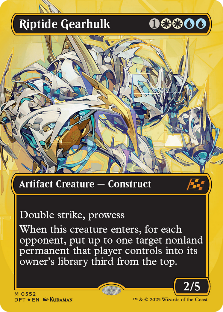 Riptide Gearhulk (Borderless) (First-Place Foil) [Aetherdrift] | Rock City Comics