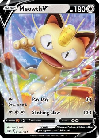 Meowth V (SWSH004) [Sword & Shield: Black Star Promos] | Rock City Comics