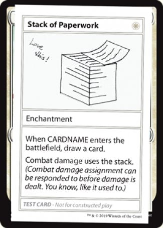 Stack of Paperwork (2021 Edition) [Mystery Booster Playtest Cards] | Rock City Comics