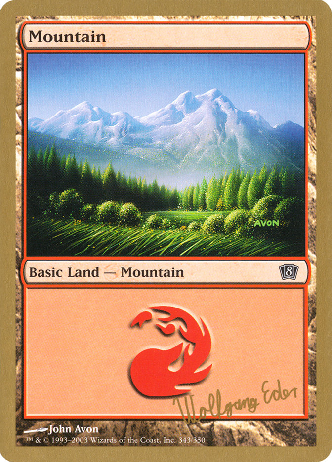 Mountain (we343) (Wolfgang Eder) [World Championship Decks 2003] | Rock City Comics